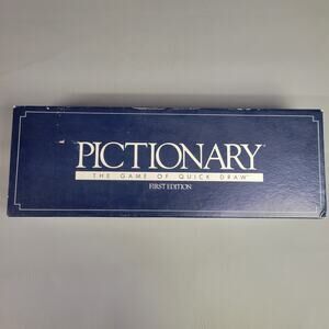 VINTAGE Pictionary Game First Edition COMPLETE 1985 Classic Drawing Board Game